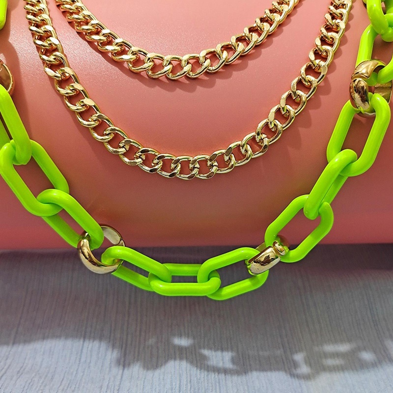 Youyo Dây Xích Nhiều Màu Sắc Gắn Túi Quần Jean Phong Cách Hip Hop Rock