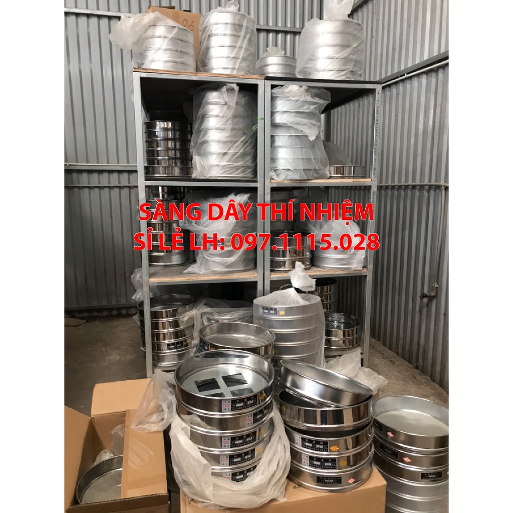 Sàng rây thí nhiệm tiêu chuẩn 30cm Inox không gỉ D300 đủ các cỡ mắt lưới
