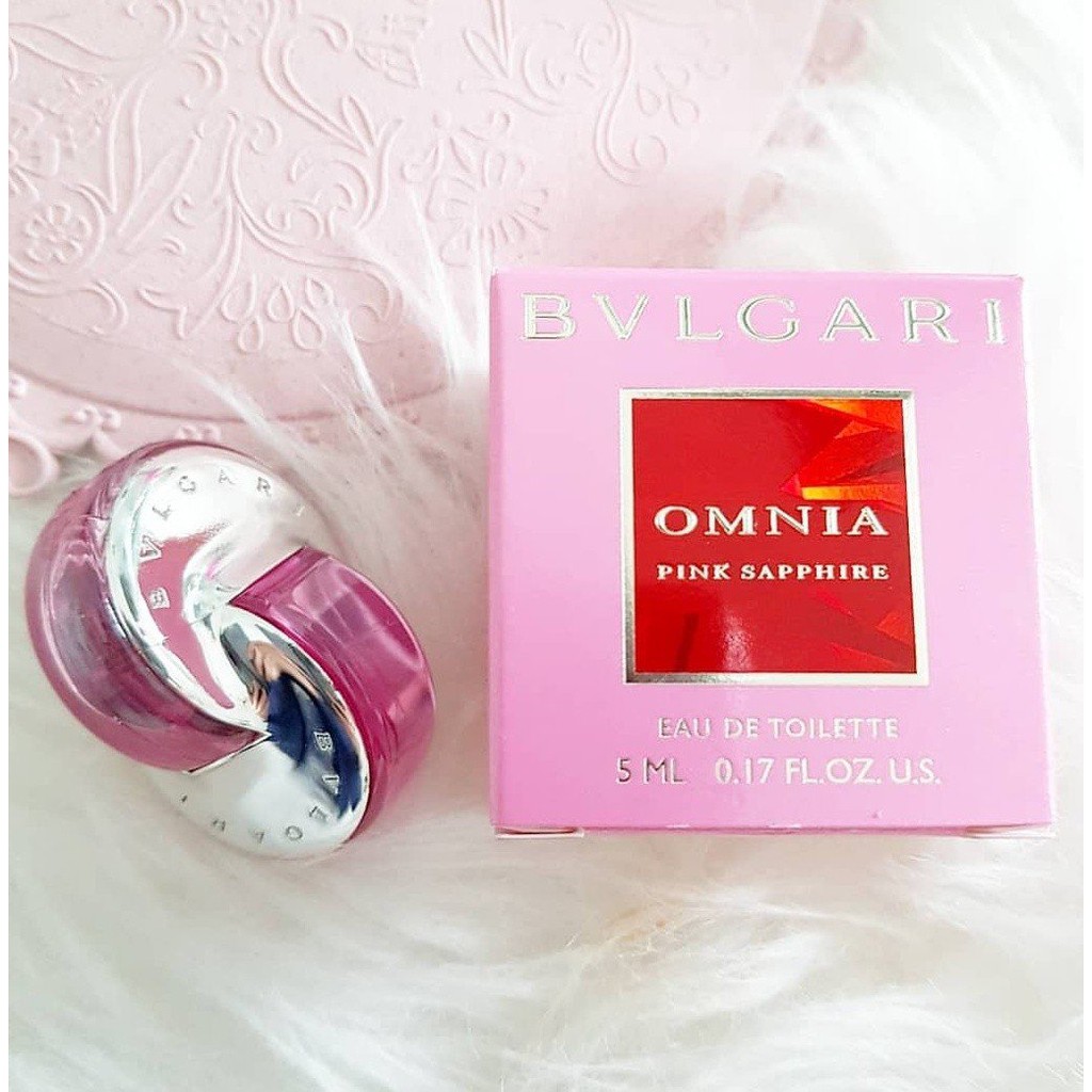 Nước hoa nữ BVLGARI Omnia Pink Sapphire EDT 5ml