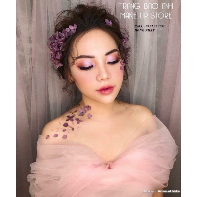 Voan quấn chụp ảnh beauty concept makeup