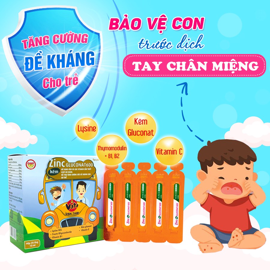 KẼM ZINC GLUCONAT600