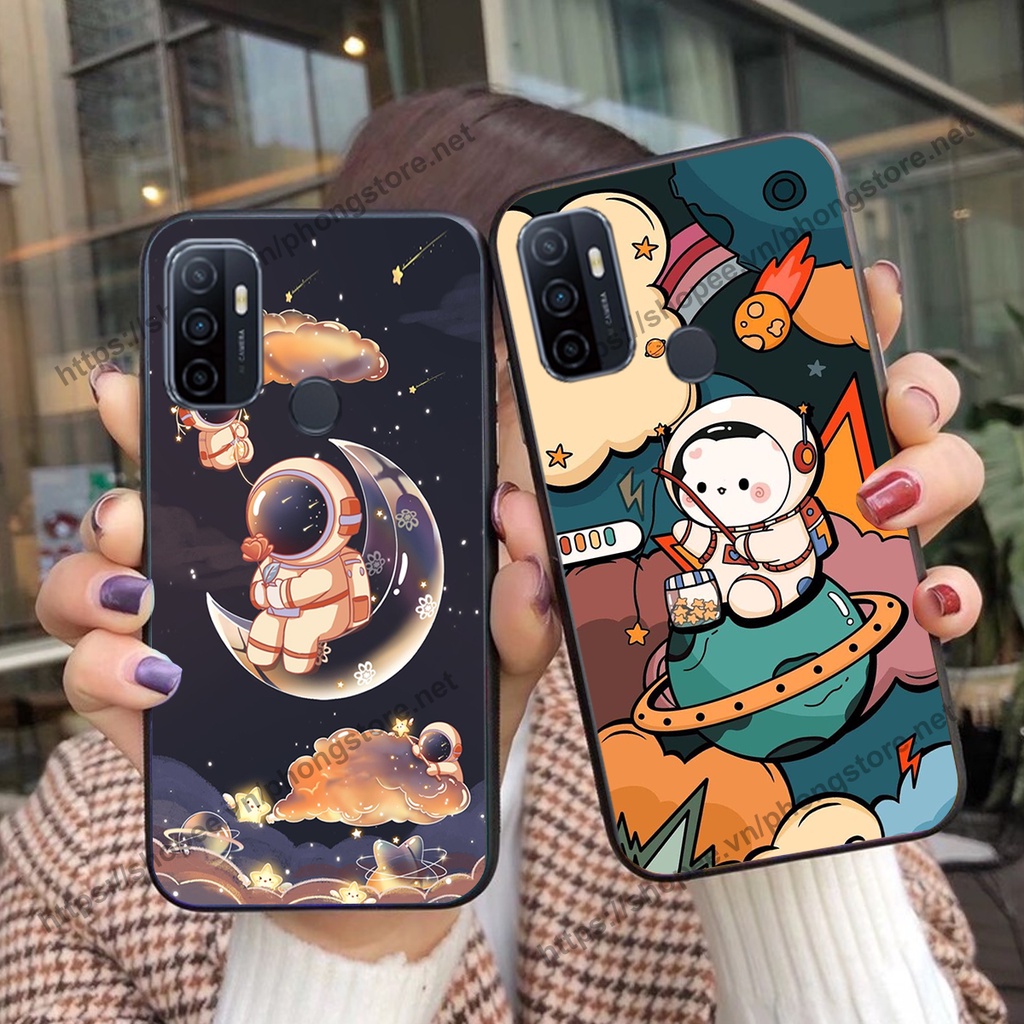 Ốp lưng Oppo A53 vũ trụ phi hành gia cực hot siêu cute-rẻ-bền