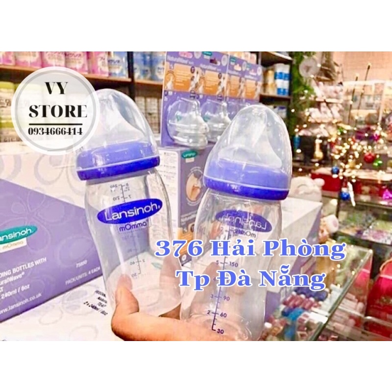 Bình sữa Lansinoh Momma 160ml ,240ml