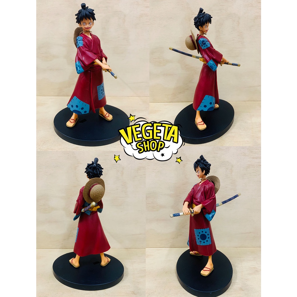 Mô hình One Piece - Wano Quốc - Mô hình băng hải tặc mũ rơm Luffy Nami Sanji Zoro Usopp - Cao 18cm