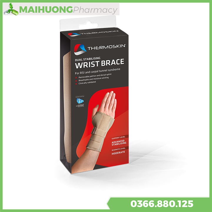 Đai Nẹp Cổ Tay Phải Thermoskin Wrist Brace