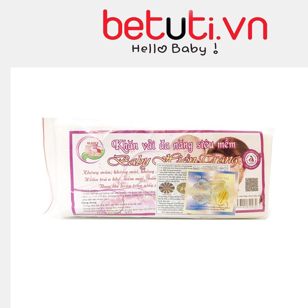 (Flash Sale) Khăn vải khô đa năng Hiền Trang 180g, khăn khô vệ sinh cho bé -Amina