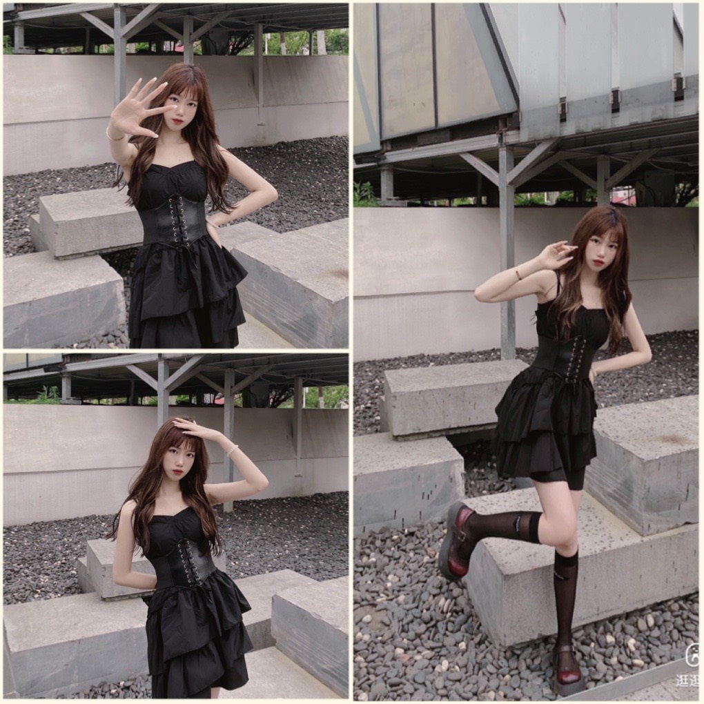 [ CÓ SẴN] Nịt bụng CORSET bản to Nịt bụng Gothic thu nhỏ vòng eo tạo điểm nhấn có bigsize