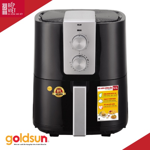 Nồi chiên không dầu Goldsun GAF5841-M Dung Tích 5.5L Hàng Chính Hãng- Bảo Hành 24 Tháng