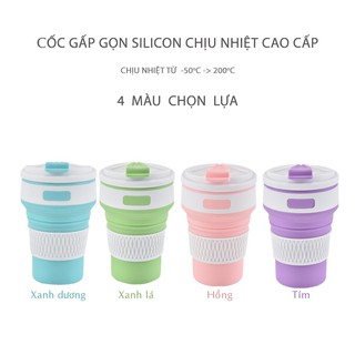 Cốc Silicon Gấp Gọn Chịu Nhiệt Cao Cấp