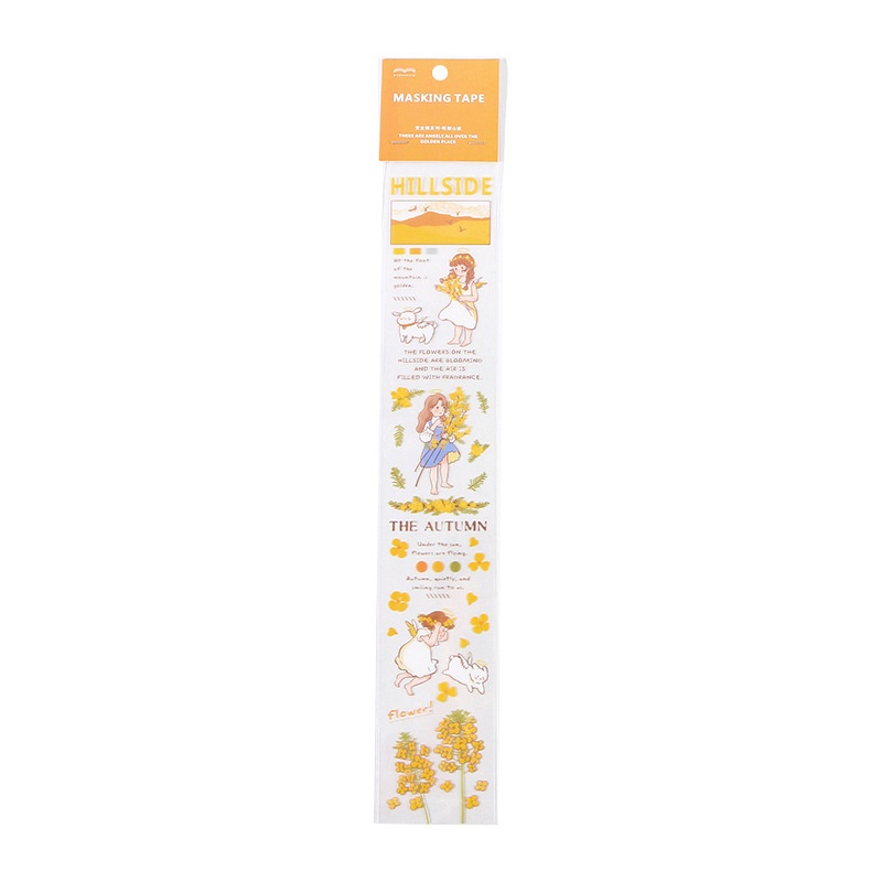 1 Tấm Băng Keo Dán Phong Cảnh Màu Vàng Thú Cưng