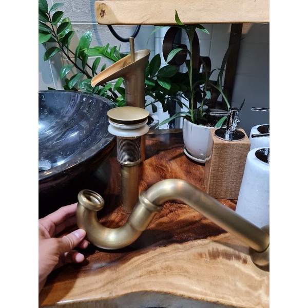 Xả lavabo đồng cổ điển - Xiphong nhấn lớn