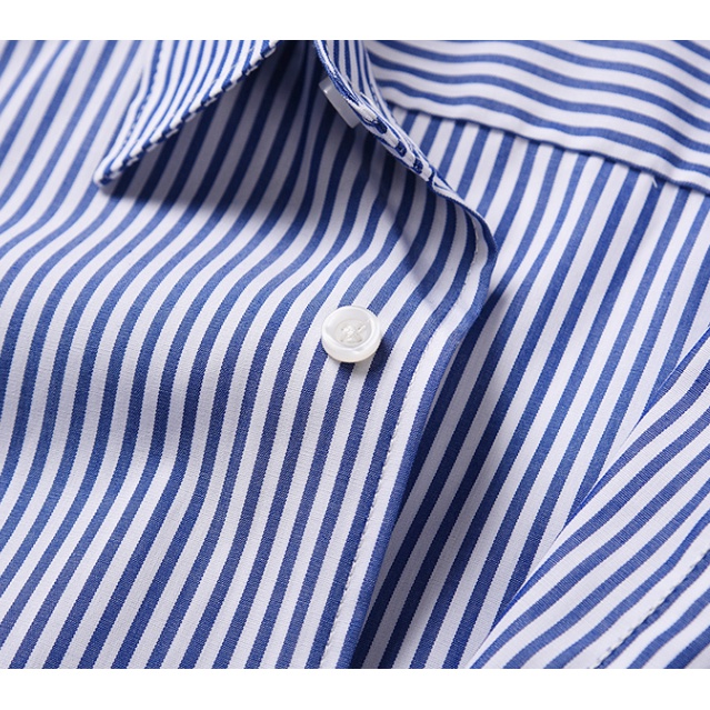 Play comme des garcons CDG Áo Sơ Mi Tay Ngắn Kẻ Sọc Phong Cách Đường Phố Nhật Bản Cho Nam Và Nữ