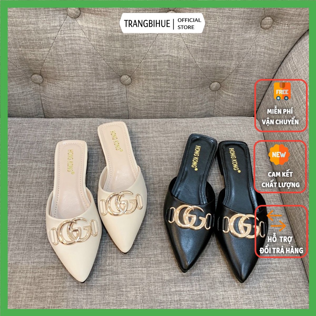 Dép Sục Nữ Mũi Nhọn Khóa GC