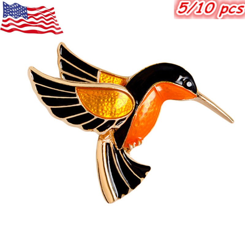 Huy Hiệu Cài Áo Hình Chim Ruồi Bay Độc Đáo