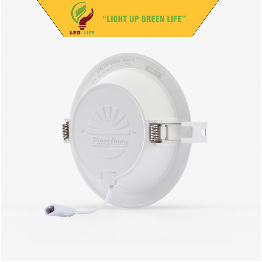 Đèn LED âm trần downlight Rạng Đông Model AT06 khoét trần 90mm các loại công suất
