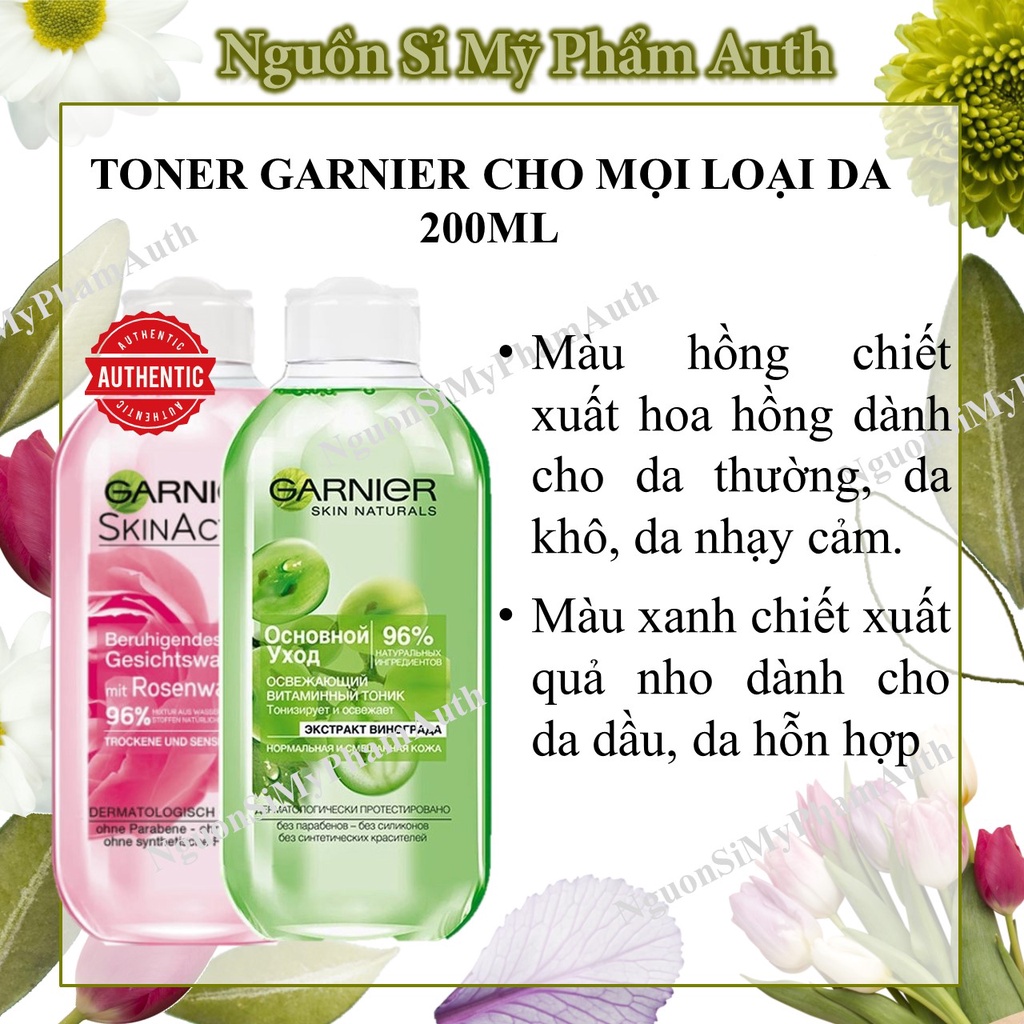 Toner Garnier đủ loại