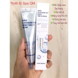 Kem Dưỡng Trắng,Nâng Tông Da Sur Medic Super Glutathione 100 Bright Tone Up Cream