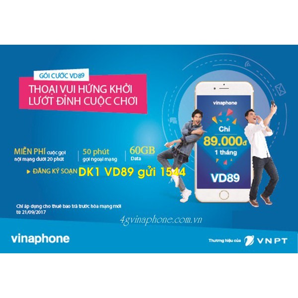 sim Vinaphone Gói V89