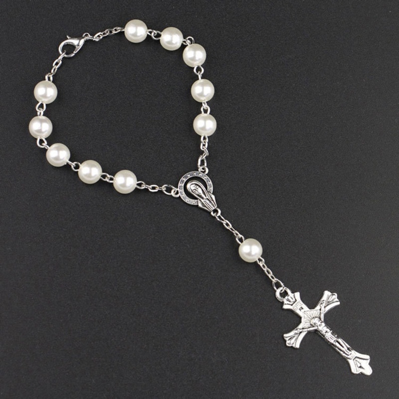 Set 2 Vòng Tay Chuỗi Hạt Đá Rosary Cho Xe Hơi