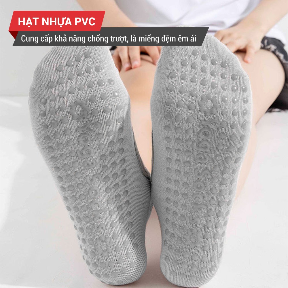 [Mã WABR1512 giảm 12% đơn 99K]Tất tập Yoga, múa ba lê chống trơn trượt GoodFit GF001YS