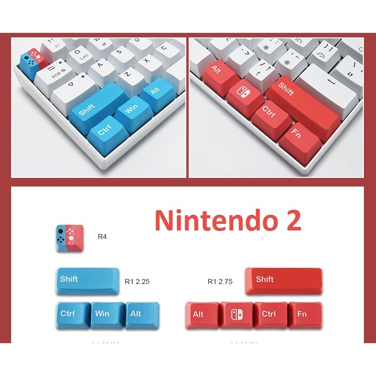 Keycap PBT in dyesub nút bàn phím cơ nhiều phối màu dùng trang trí cho các bàn phím cơ layout cơ bản