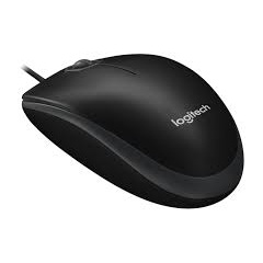 Chuột quang có dây Logitech B100 chân cắm usb