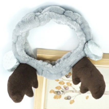 Băng Đô 3D Tuần Lộc - Hươu Nai Dày Mềm Mịn Cao Cấp ( Màu XÁM)