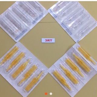 Đầu mũi nhựa lắp ráp kim xăm 3Rl vàng hoặc xanh