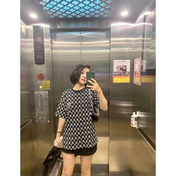 (HÀNG XUẤT XỊN) Áo NY015 M/I/B MONOGRAM TEE IN BLACK Made in Cambodia full tag code