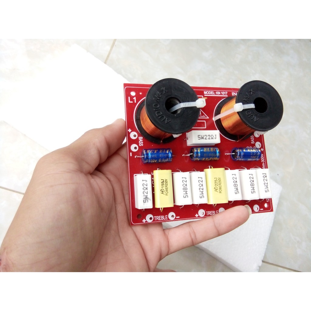 Phân tần 2 bass 2 treble 1 mid - 2 MẠCH