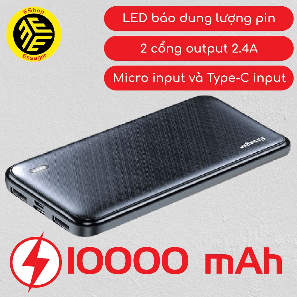 Pin dự phòng 10000mAh Essager