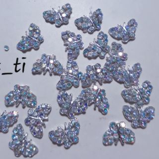 bướm bạc đá mini trang trí móng nail(có sẵn)mã 89