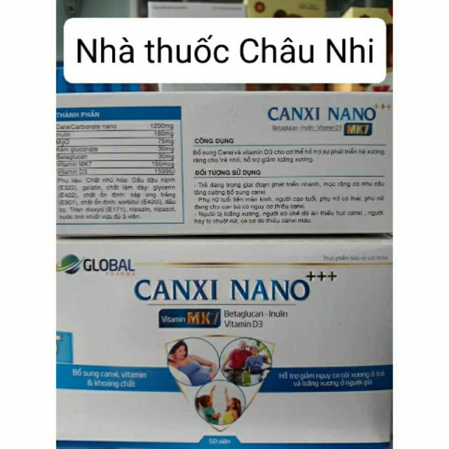 CANXI NANO+++ tặng kèm 1 hộp Sắt Bofit F Chính hãng | Thế Giới Skin Care