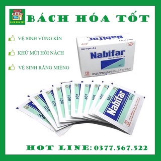 Muối vệ sinh nabifar - hộp 10 gói