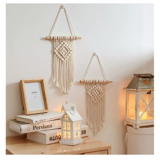 [FSSMAY08] [ẢNH THỰC] Mành treo -Rèm treo tường Macrame mini 20*30cm decor