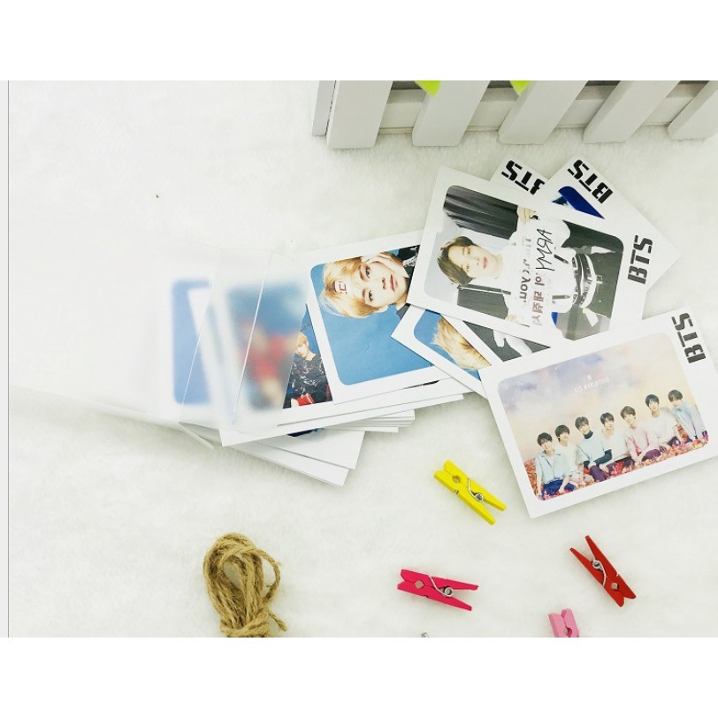 Set 32 Lomo kèm kẹp gỗ KPOP