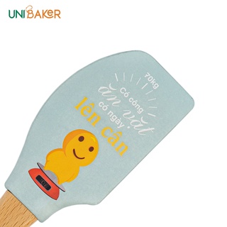 Phới silicon cán gỗ Unibaker