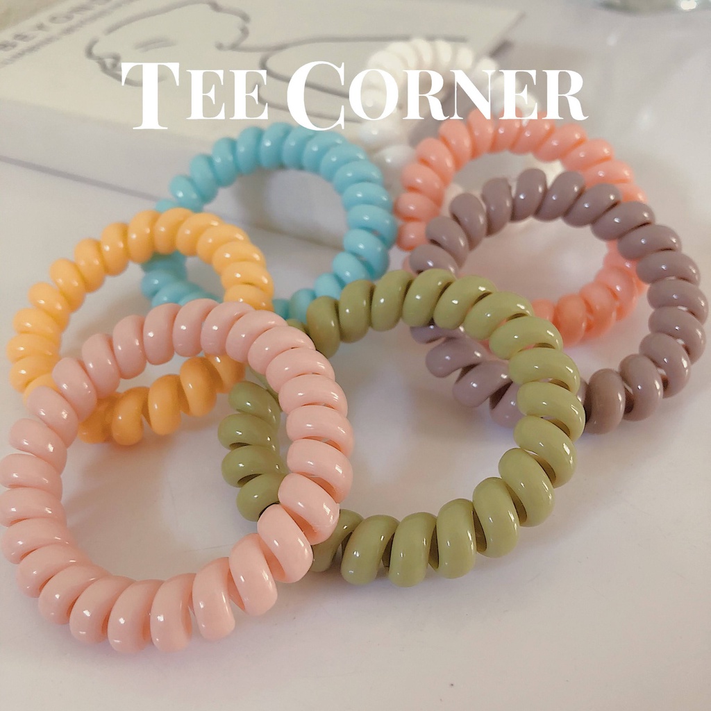 Dây Buộc Tóc Lò Xo Màu Kẹo Ngọt Ngào