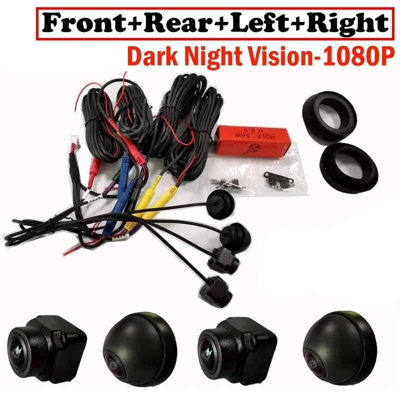 360° Camera Mắt Cá 3D Gắn Sau Xe Hơi AHD 1080P / 720P