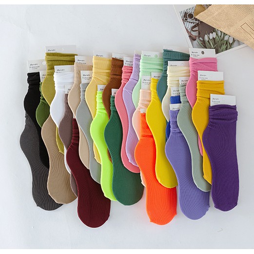 Đôi Vớ Dài Màu Sắc Thời Trang Mùa Hè Dành Cho Nữ