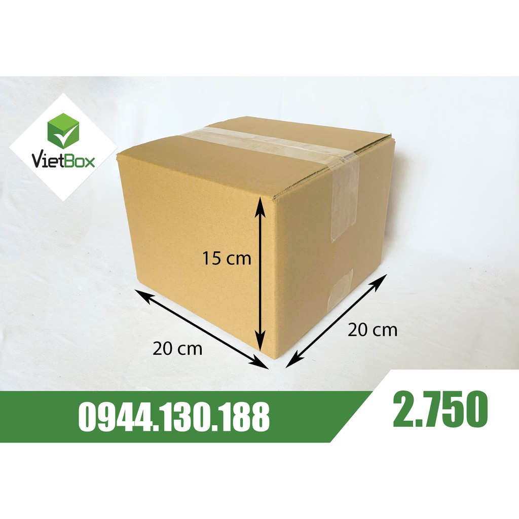20 hộp carton 20x20x15