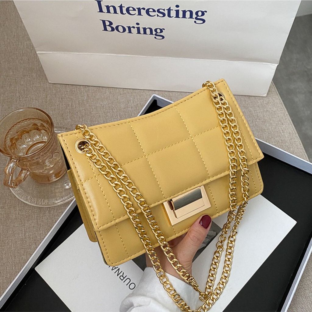 Túi Xách JADENTX19 Túi Đeo Chéo Nữ Thời Thượng, Khóa Vuông, Đường Thêu Sắc Sảo, Form Cong Mới Lạ Chính Hãng JADEN STORE | BigBuy360 - bigbuy360.vn