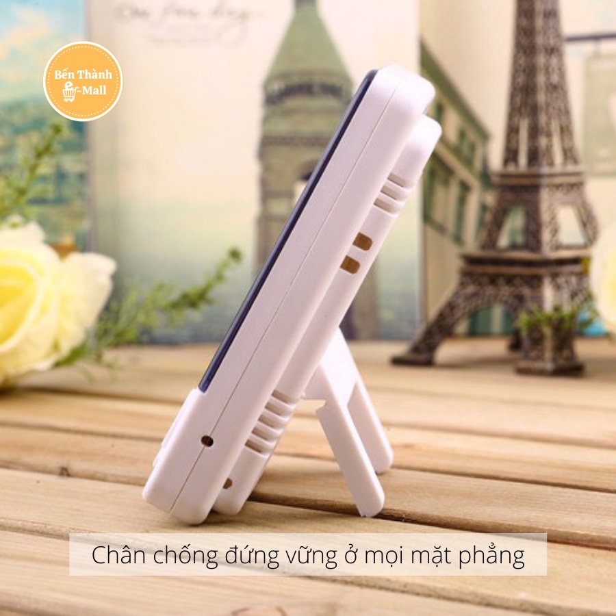 Đồng hồ CLOCK/HUMIDITY HTC-1 để bàn trang trí đa năng 3 trong 1, hiển thị thời gian, nhiệt độ, độ ẩm chính xác