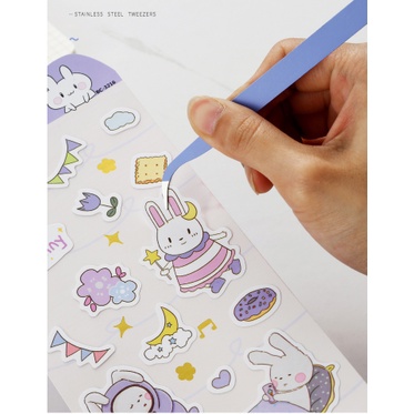 Nhíp gắp sticker màu macaron, nhíp gắp hình dán hỗ trợ trang trí sổ tay bullet journal - MyNa Mart