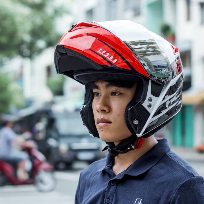 Mũ bảo hiểm Fullface Lật hàm 1 kính Yohe 938 - Bảo hành 5 năm - SPID.VN