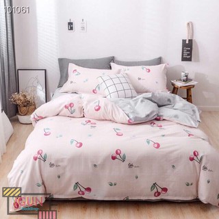 set CHERRY LOVE bộ Chăn Ga Gối 4 món COTTON ORGANIC 100% nhập khẩu HÀN QUỐC