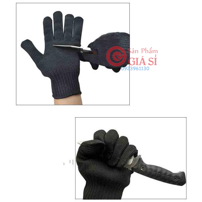 Găng tay bảo hộ màu đen ❤️freeship❤️