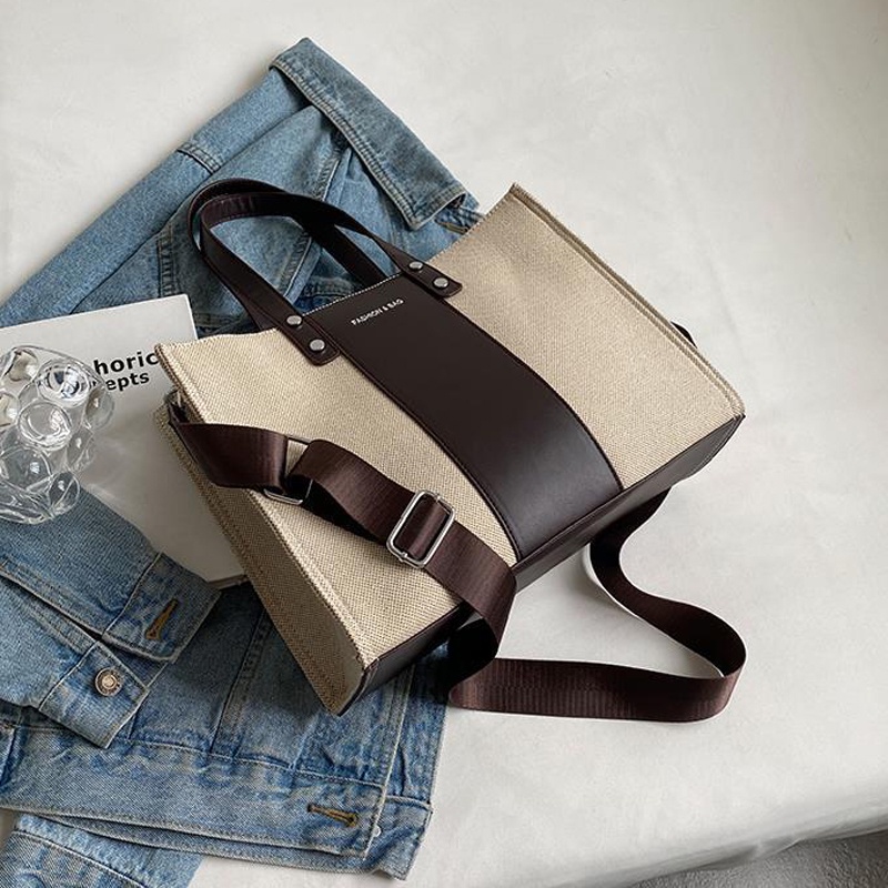 Túi Đeo Chéo Vai Bằng Vải Canvas Thời Trang Giản Dị Dành Cho Nữ