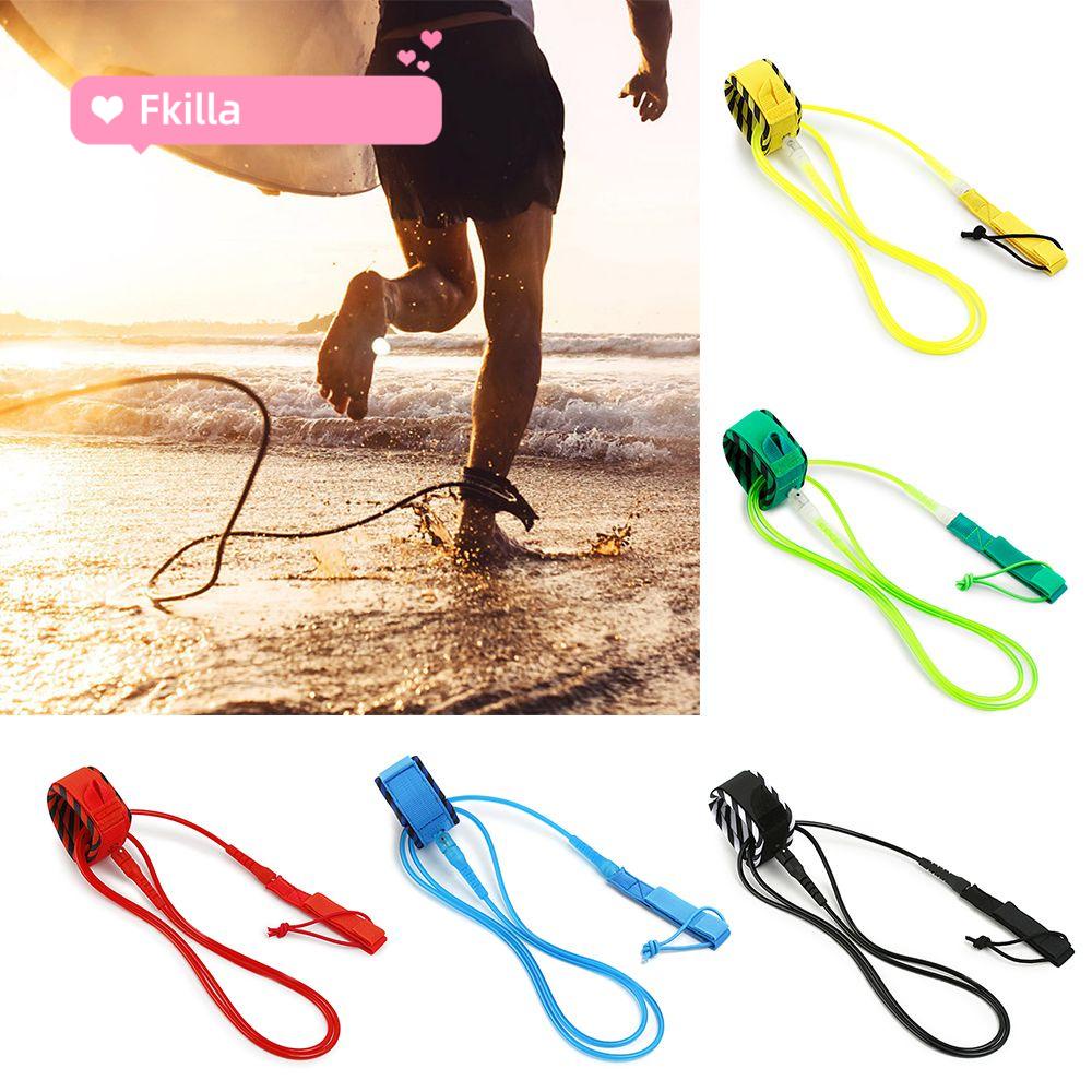 ☆FKILLA☆ 6FT Paddle Leash Surf Leash Surfboard Leash Smooth thép Xoay