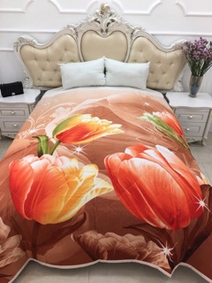 CHĂN HÈ COTTON HAPPINESS - cotton lụa cao cấp